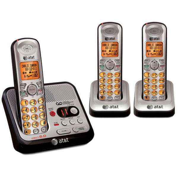 AT&T EL52300 DECT Anrufer-Identifikation Schwarz, Silber Telefon