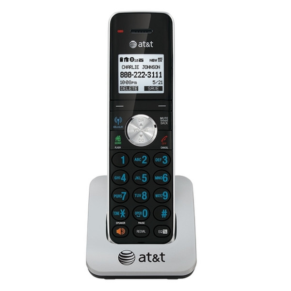 AT&T TL90071 DECT Идентификация абонента (Caller ID) Черный, Cеребряный телефон