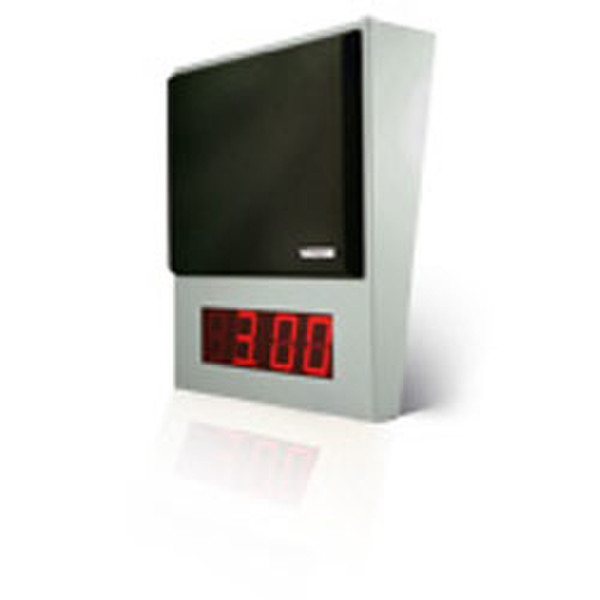 Valcom IP Speaker Clocks Digital wall clock Quadratisch Schwarz, Grau