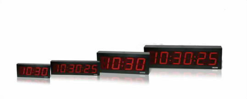 Valcom Digital Clocks Digital wall clock Quadratisch Schwarz, Rot