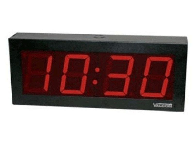 Valcom VIP-D440-DS Digital Clock Digital wall clock Квадратный Черный