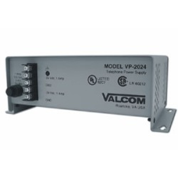 Valcom VP-2124D Power Supply Grey power plug adapter