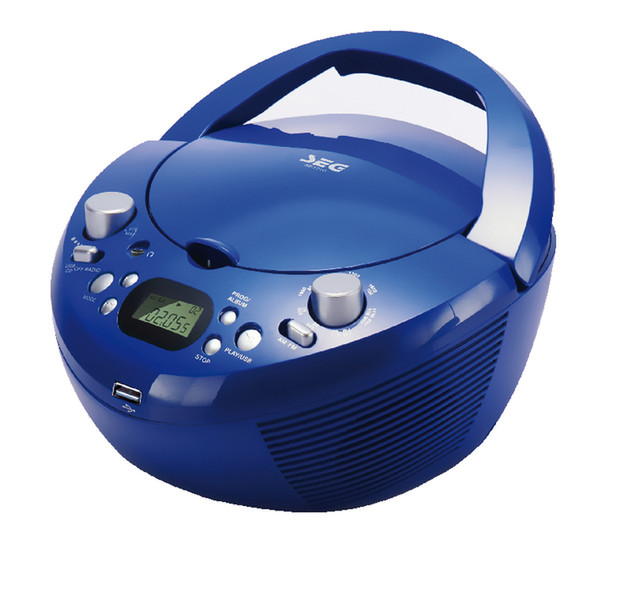 SEG Boombox BB 1210 (bl) Portable CD player Blue