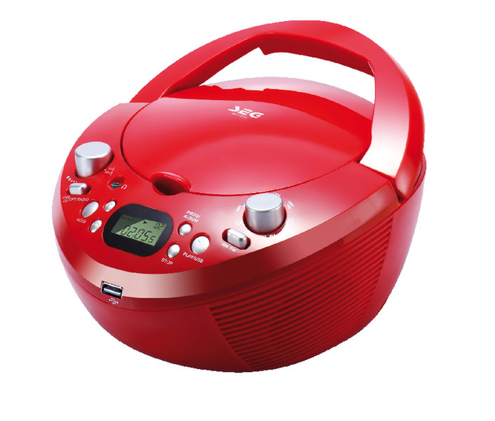 SEG Boombox BB 1210 (rt) Portable CD player Red