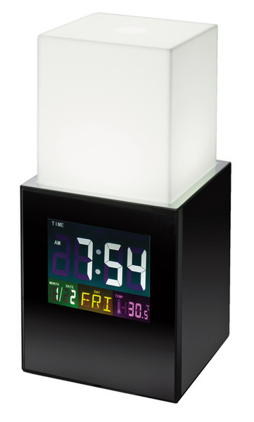 SEG CML 110 Digital table clock square Black