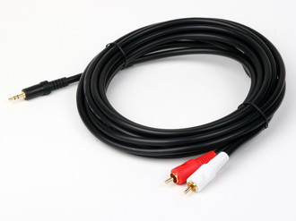 Atlona 3.5mm - 2 x RCA, M-M, 5m 5m 3.5mm 2 x RCA Schwarz, Rot, Weiß