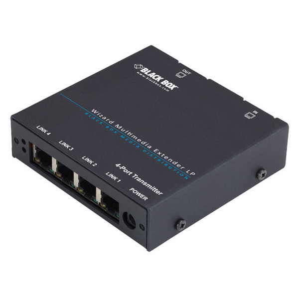 Black Box AVU4004A AV transmitter Schwarz Audio-/Video-Leistungsverstärker