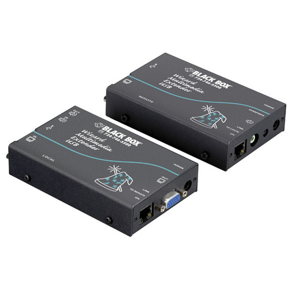 Black Box AVU5020A AV transmitter & receiver Black AV extender