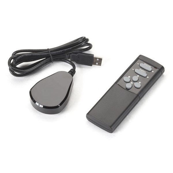 Black Box ICOMP-RC IR Wireless press buttons Black remote control