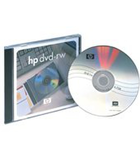 HP DVD+RW media, 4.7 GB in jewel case