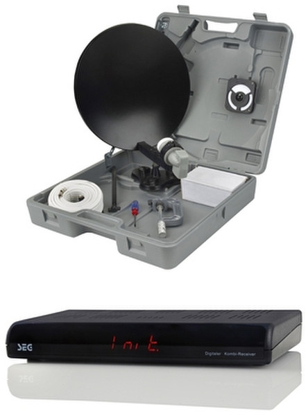 SEG STA 1011-35Camping Satellite,Terrestrial Black,Grey TV set-top box