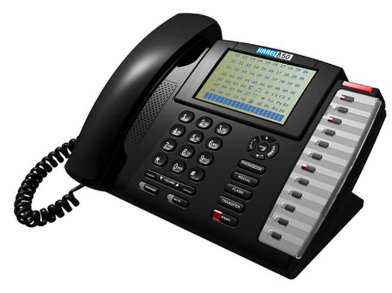 Karel OP50 Analog Caller ID Black telephone