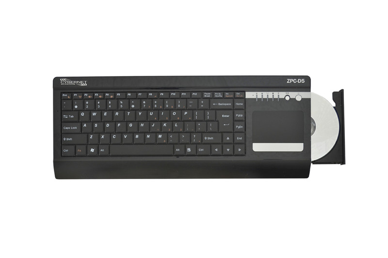 Cybernet Keyboard Computer 1.8GHz D525 Black