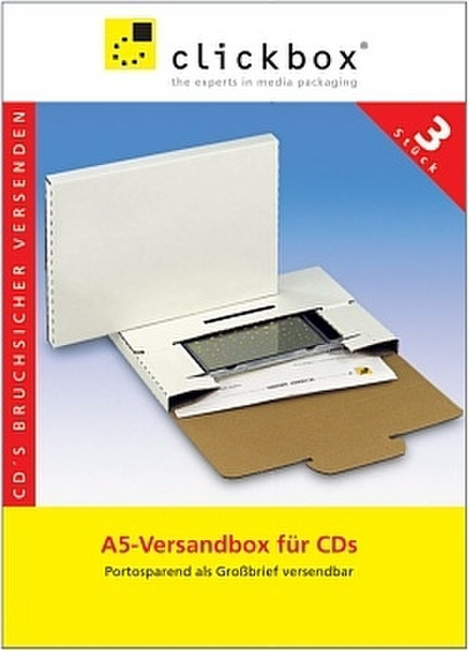 Clickbox DiscBox CD1, w/o window White