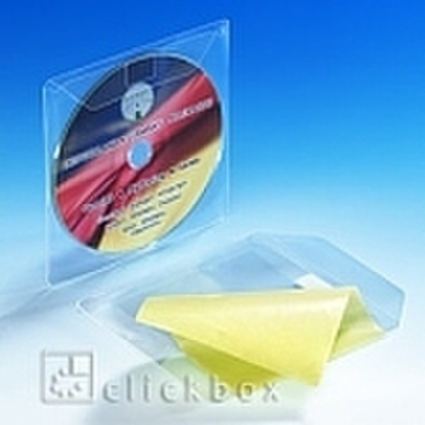 Clickbox CD self-mounting bag w/ valve, 20PK Transparent