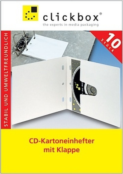 Clickbox CD carton bag w/ valve, 10PK White