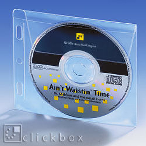 Clickbox CD bag w/ valve, 10PK Transparent