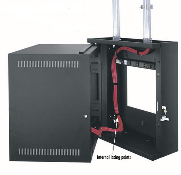 Accu-Tech EWR Series Sectional Wall Mount Rack 17" Wall mounted Black rack