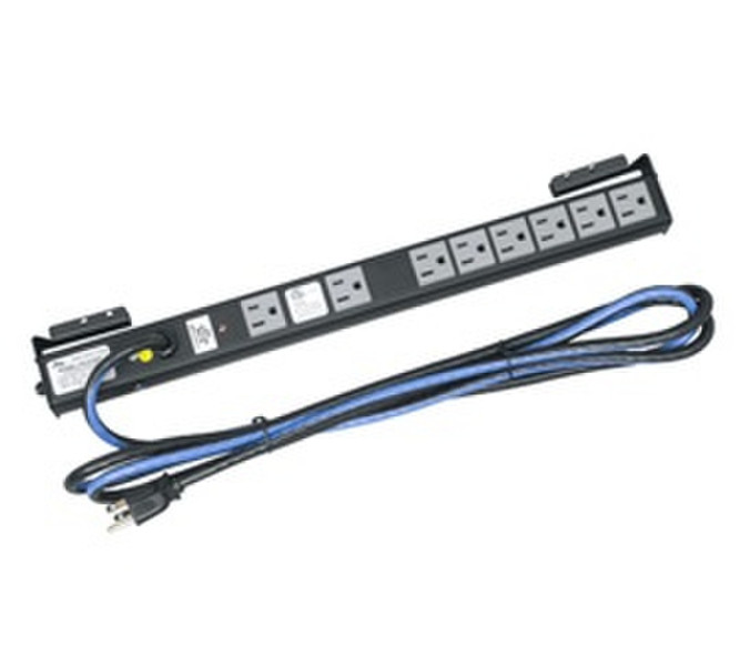 Accu-Tech PD-815SC-PBSH 8AC outlet(s) 0.25m Schwarz Verlängerungskabel