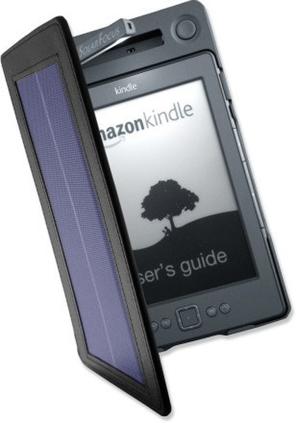 SolarFocus Solar Lighted Cover Cover Black e-book reader case