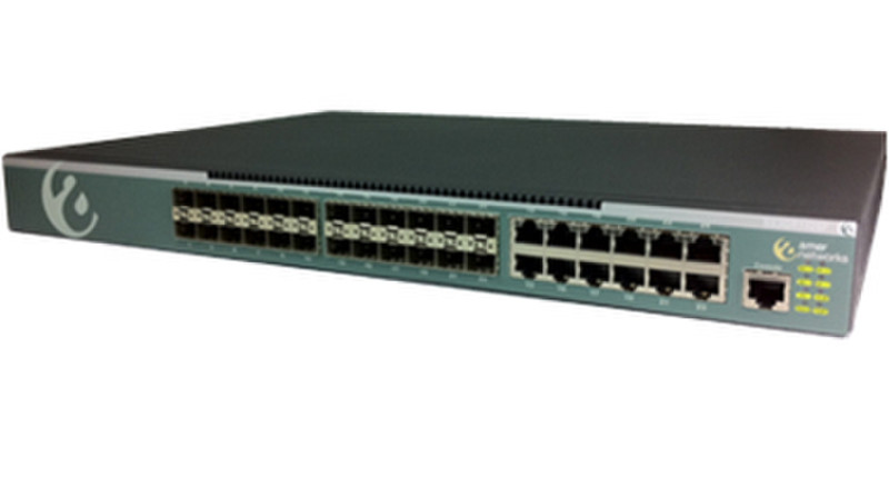 Amer Networks SS3GR1028F Managed L3 Black network switch