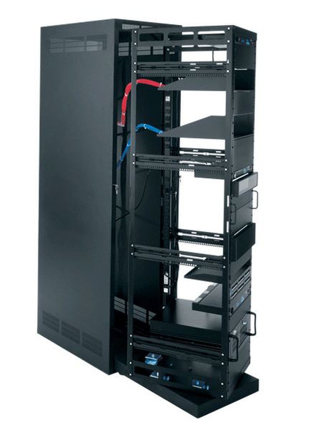 Accu-Tech Roll Out Rotating System in Steel Host Enclosure 24 space Freestanding Black rack