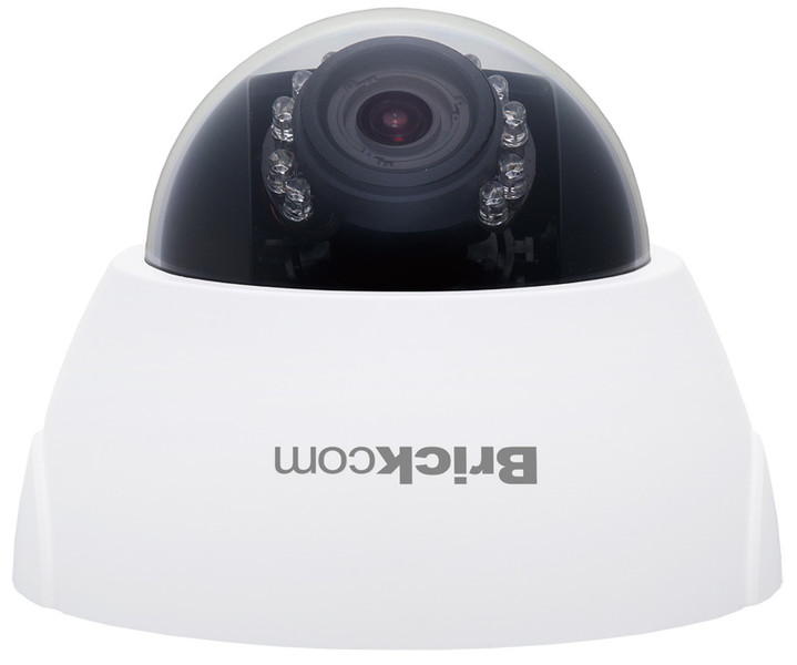 Brickcom FD-130Ap IP security camera indoor Dome Black,Transparent,White