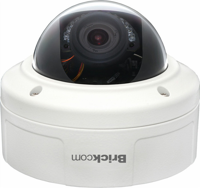 Brickcom VD-130Np IP security camera Вне помещения Dome Черный, Прозрачный, Белый