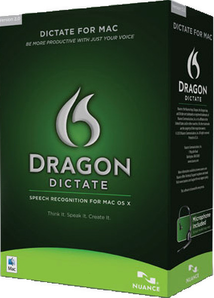 Nuance Dragon Dictate 2, EN