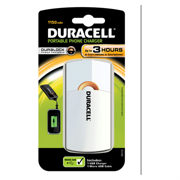 Duracell LADER3UUR 1150mAh White