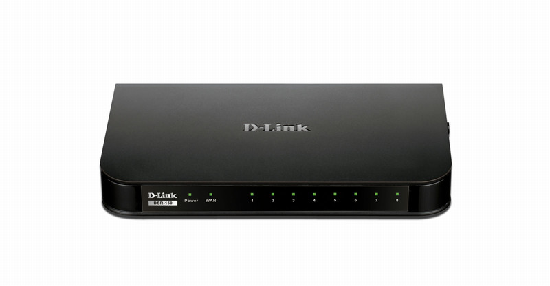 D-Link DSR-150 Подключение Ethernet Черный проводной маршрутизатор