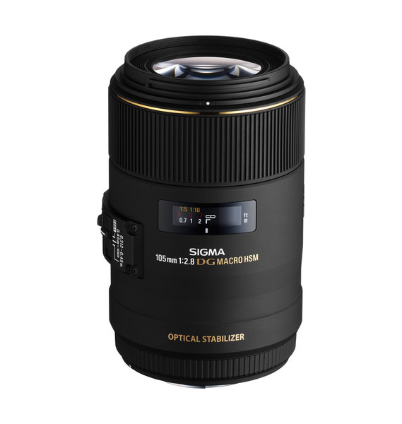 Sigma 105mm F2.8 EX DG OS HSM Macro SLR Macro lens Черный