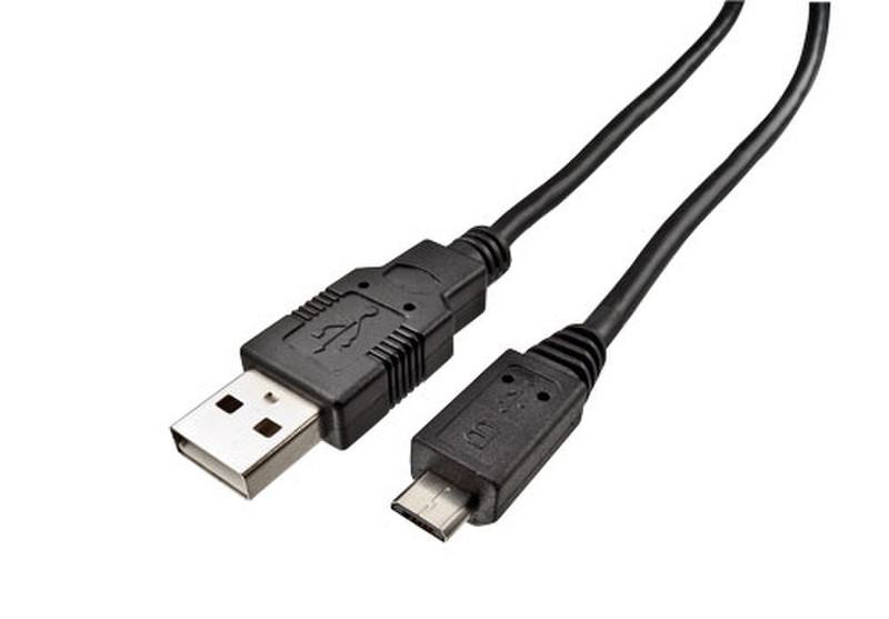 Trust 1.8m USB2.0/MIcro USB2.0 1.8м USB A Micro-USB A Черный