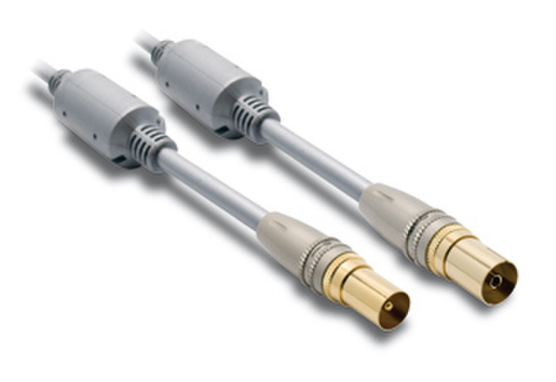 Metronic 418010 10m F (M) 9.52mm (F) Silver coaxial cable