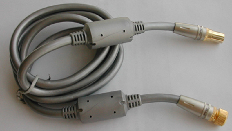 Metronic 418021 1.5м F 9.52mm Cеребряный коаксиальный кабель