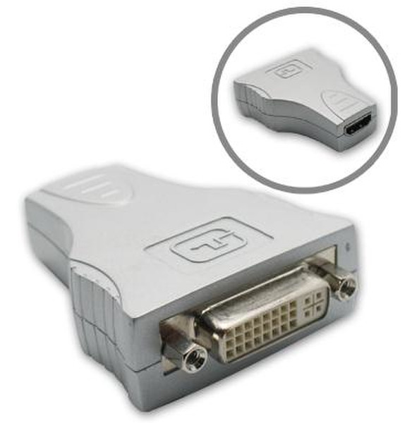 Metronic DVI-D/HDMI F/F DVI-D HDMI Silber