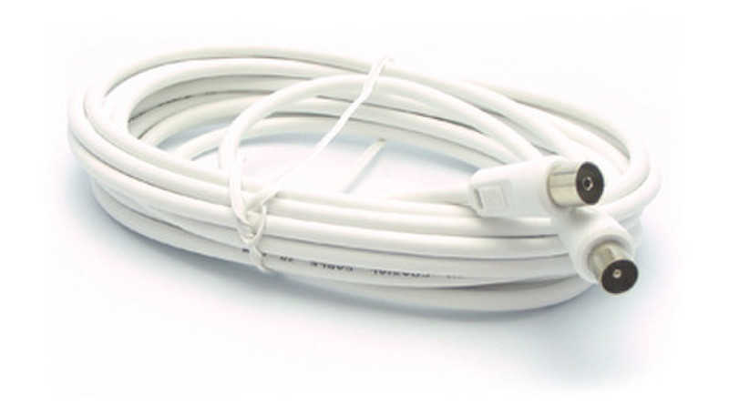Metronic 438006 5m 9.52 9.52 White coaxial cable