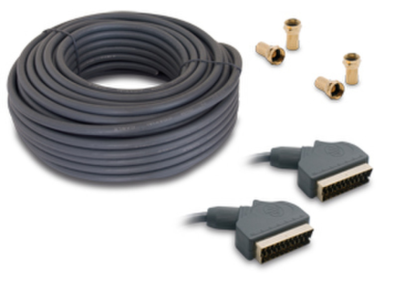 Metronic 439004 20м SCART (21-pin) SCART (21-pin) Черный SCART кабель