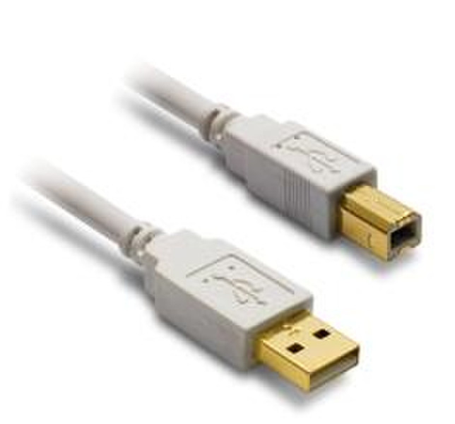 Metronic 1.8m USB 2.0 A/B 1.8m USB A USB B Beige