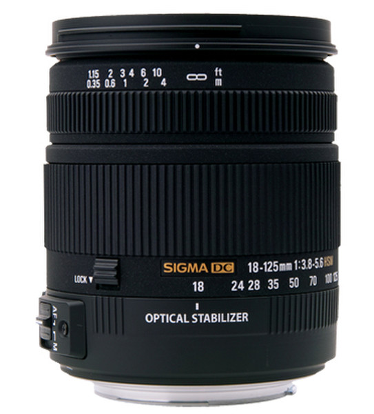 Sigma 18-125mm f/3.8-5.6 DC OS HSM SLR Wide zoom lens Черный