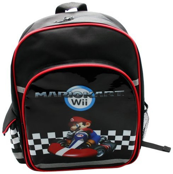 BG Games Mario Kart, Wii Backpack Black,Red