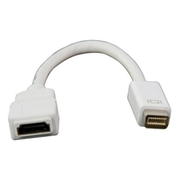 HQ mini DVI-HDMI 0.2m 0.2m HDMI White video cable adapter