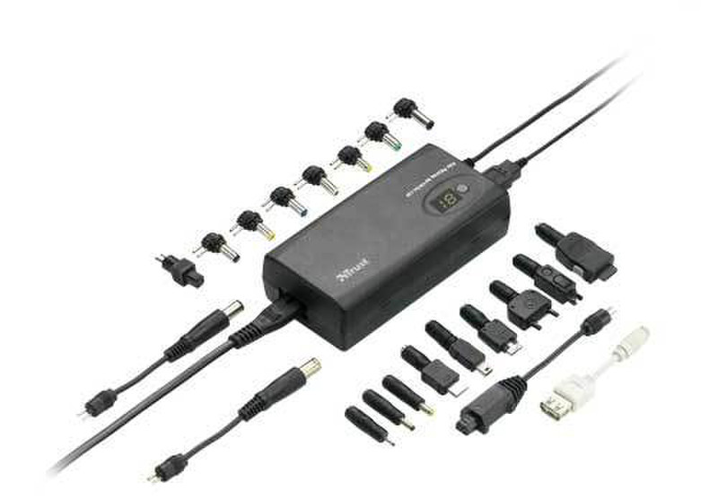 Trust Notebook Power Adapter PW-1290p Schwarz Netzteil & Spannungsumwandler