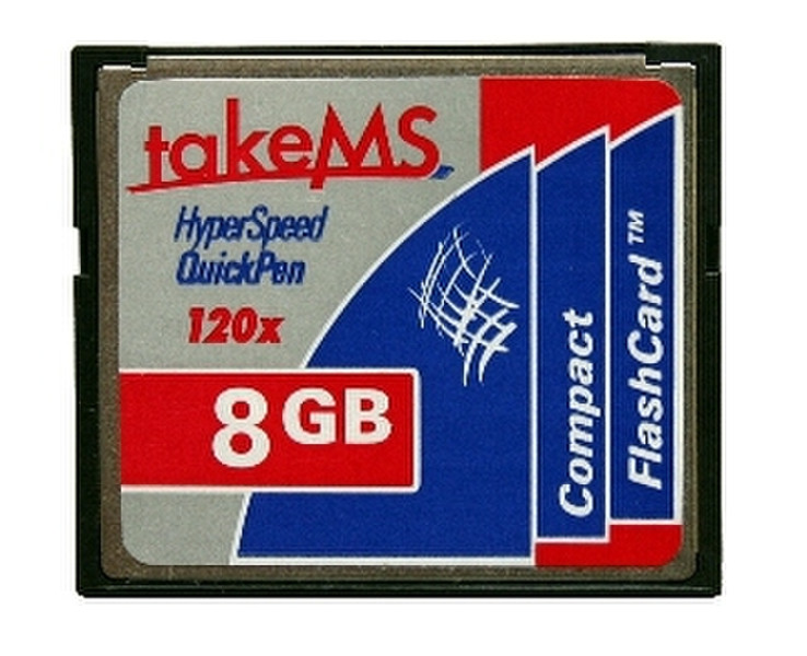 takeMS CFC HyperSpeedQP 120x PE 8GB 8ГБ CompactFlash карта памяти