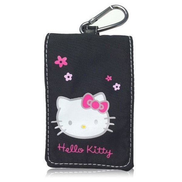 Hello Kitty HKPOUCHFLAPN Beuteltasche Schwarz Handy-Schutzhülle