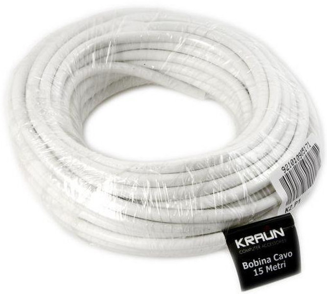 Kraun K2.P1 15000mm Weiß Elektrisches Kabel