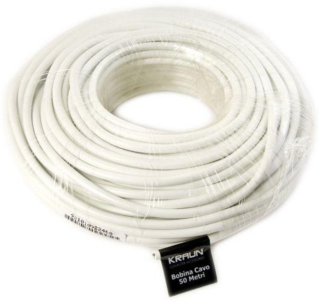 Kraun K2.P3 50000mm White electrical wire