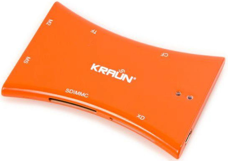 Kraun KC.R7 USB 2.0 Оранжевый устройство для чтения карт флэш-памяти