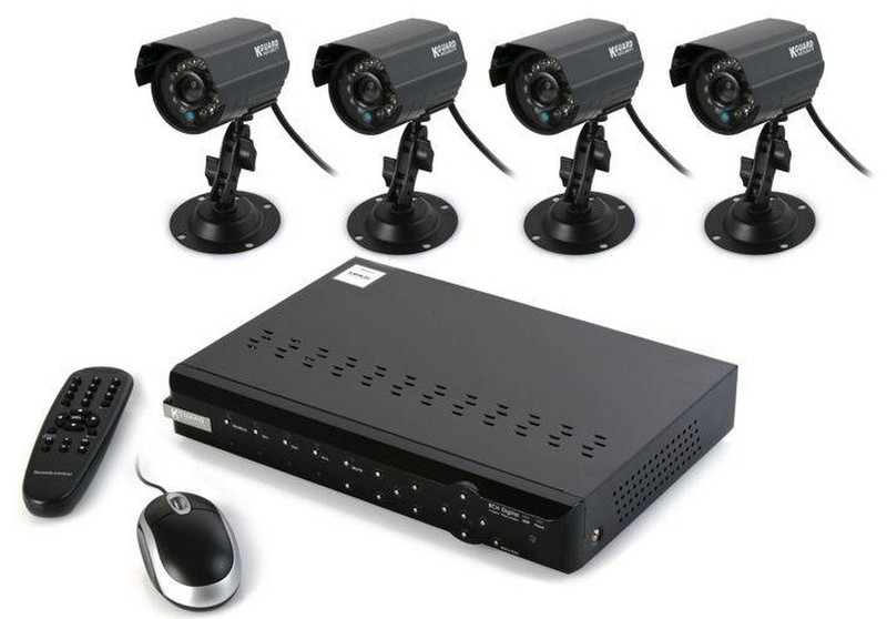 Kraun KK.P2 CCTV security camera Outdoor Geschoss Schwarz Sicherheitskamera