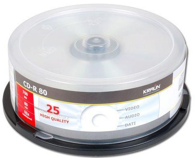 Kraun KR.DE CD-R 700МБ 25шт чистые CD